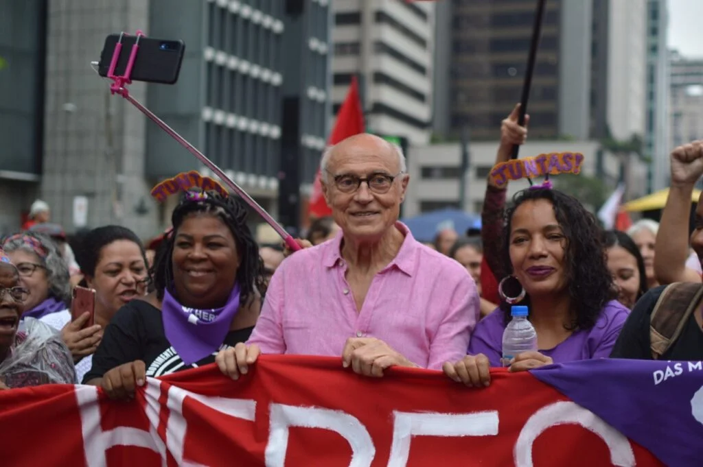 Eduardo Suplicy, Nas marchas pelos direitos das mulheres (2016)